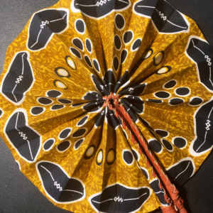 Adinkra Mawu African fan