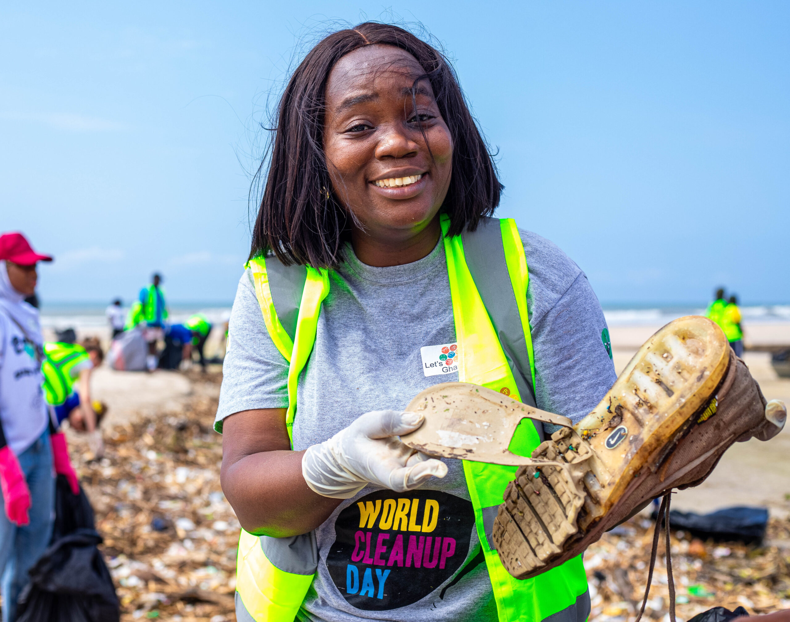 Limpieza de playas en Ghana